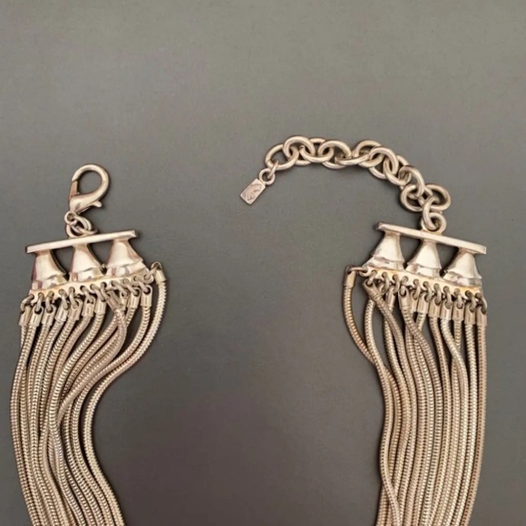 Karl Lagerfeld Authentic Vintage Silver Necklace - Picture 4 of 6